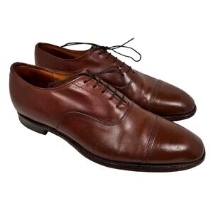 Church's Dark Brown Cap-Toe Oxford Leather Dress Shoes